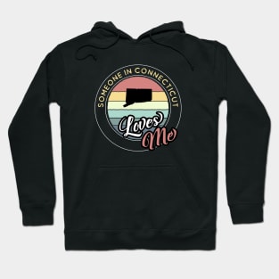 Someone in Connecticut Loves Me Vintage Sunset Hoodie
